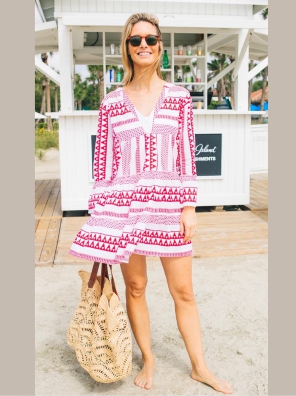 Tuckernuck Red Salma Dress Size Large